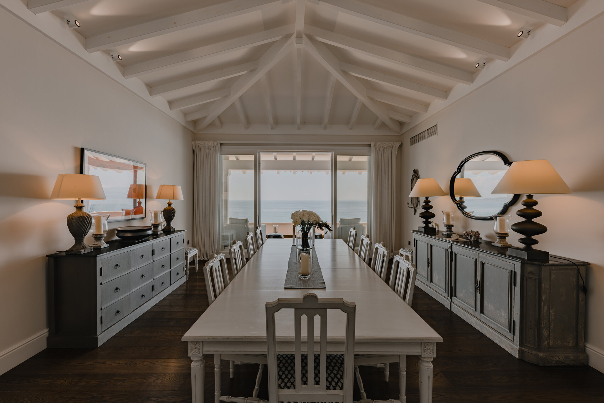Salle à manger, villa de luxe Corfu