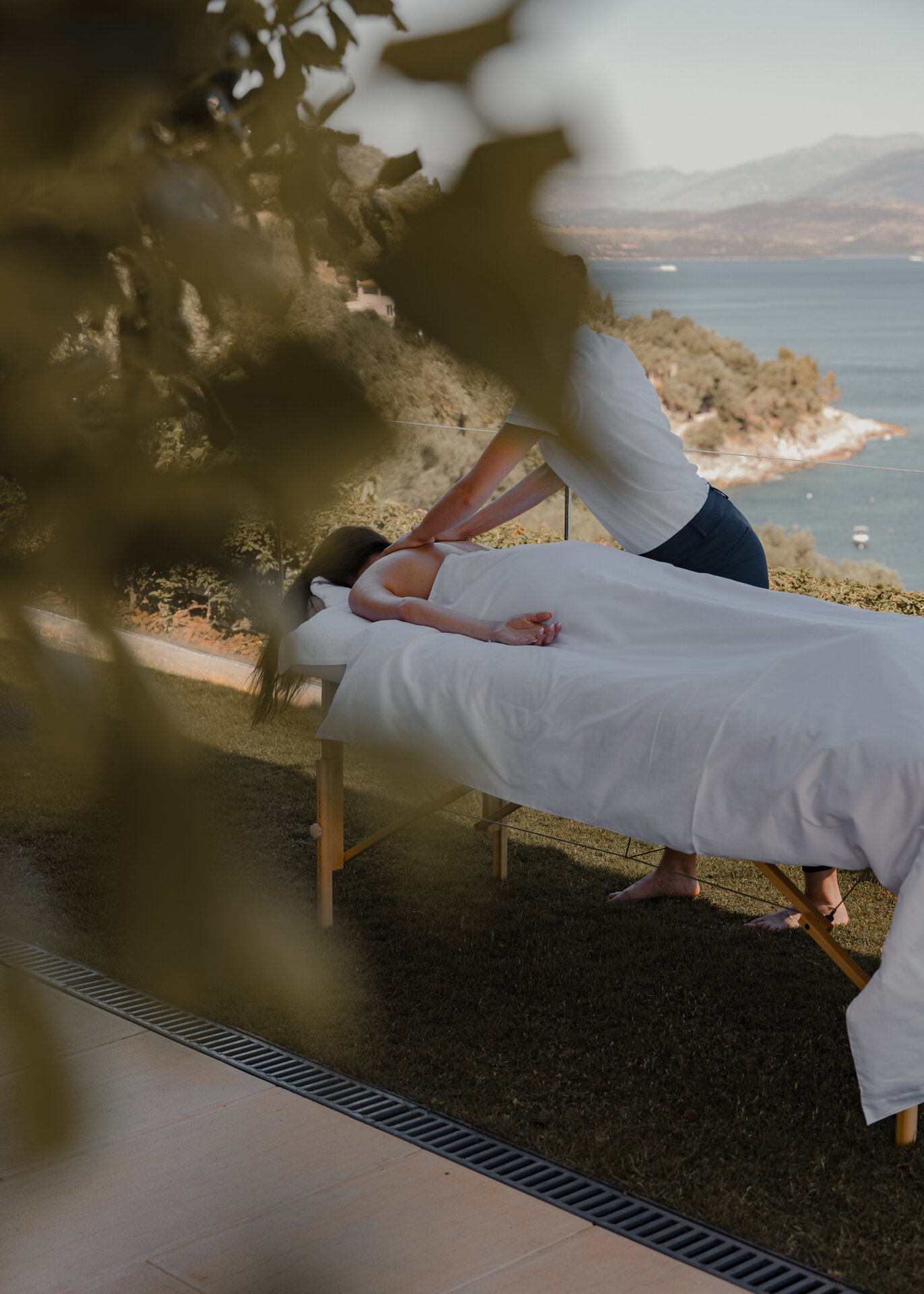 Hammam en mosaïques et salle de soins, villa de luxe Corfu