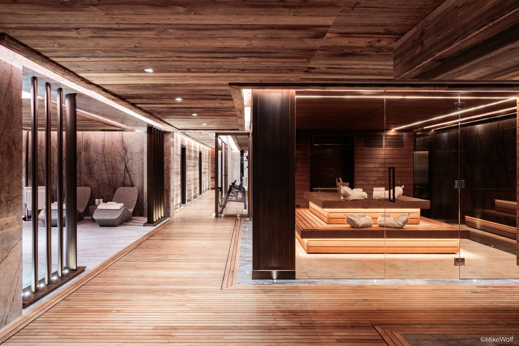 Espace bien-être et relaxation, chalet de luxe Crans-Montana