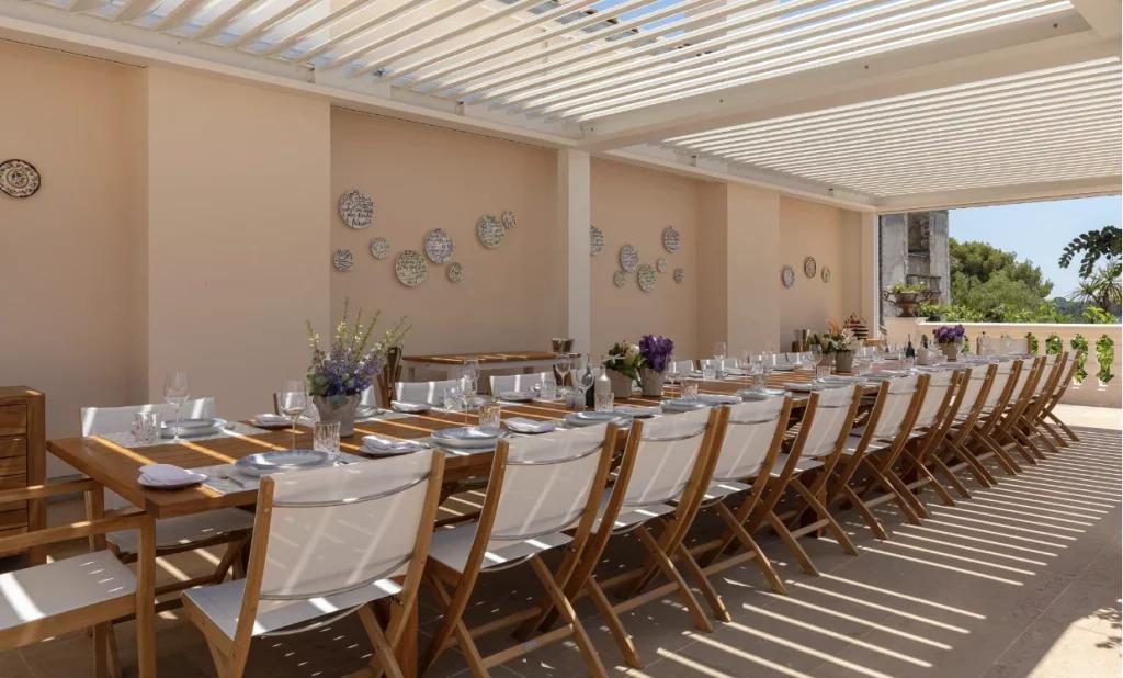 Piscine vue aérienne du Grand Jardin, île Sainte-Marguerite Cannes