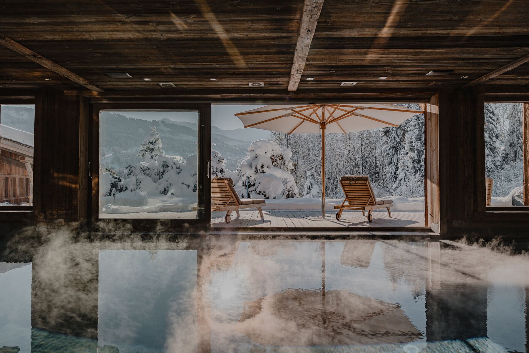 Espace bien-être et hammam, chalet de luxe Megève