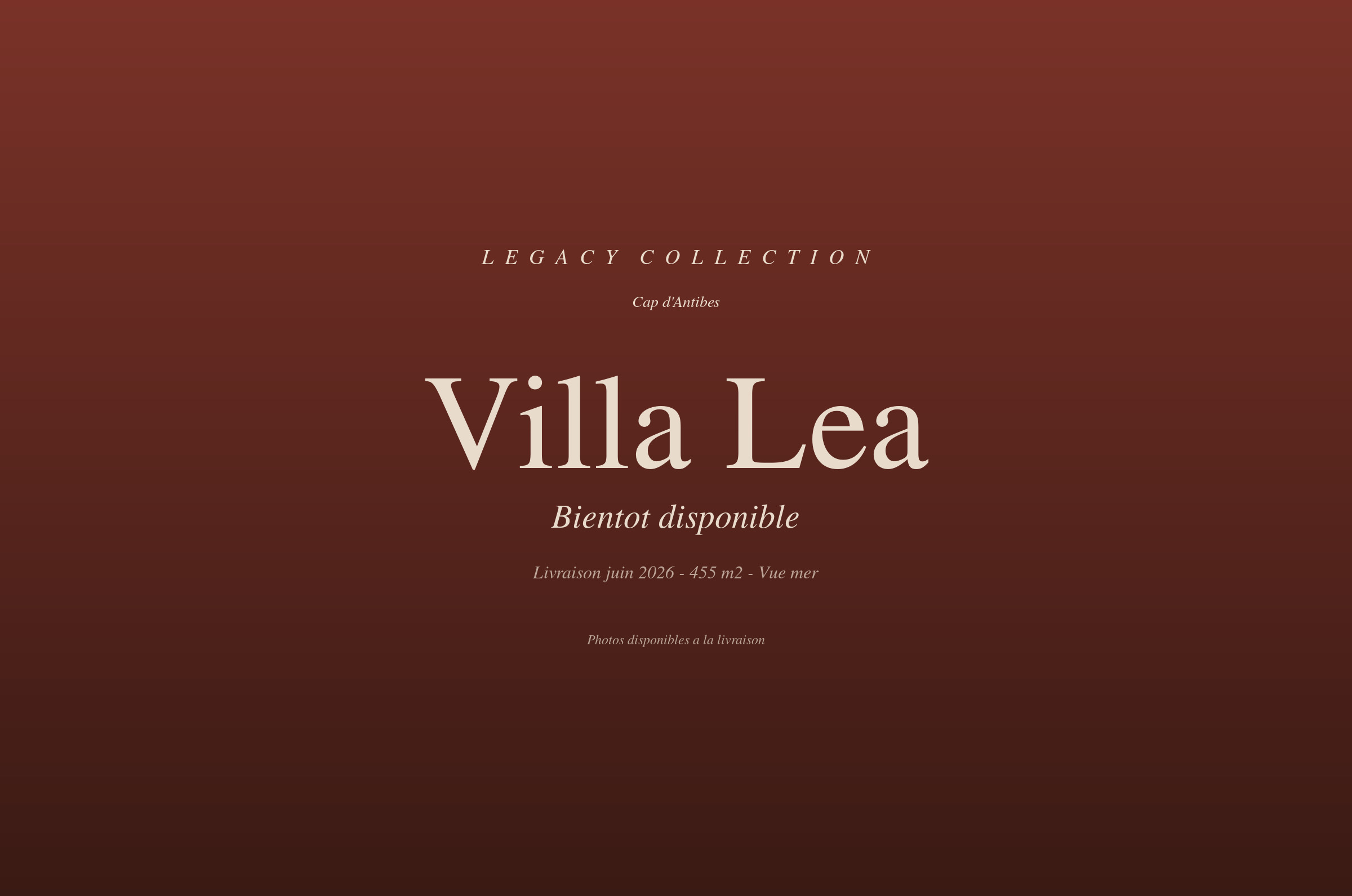 Villa Léa au Cap d'Antibes, propriété d'exception entièrement neuve dans un domaine privé sécurisé, livraison juin 2026